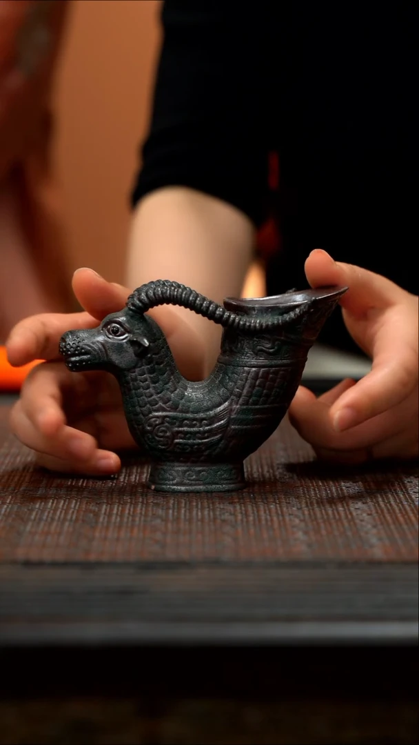 茶壶紫砂茶壶紫砂ZY 羊角樽