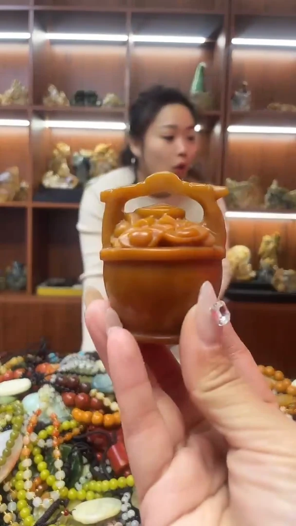 未镶嵌蛇纹石玉手把