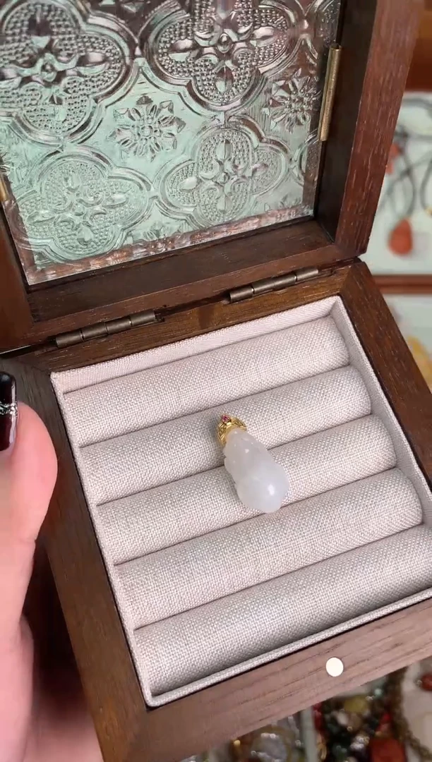 【闪购商品】和田玉吊坠(不含链)银S925镶嵌白玉和田玉貔貅吊坠