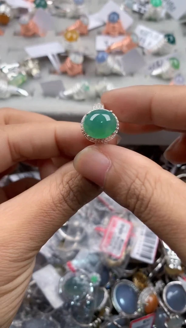 未镶嵌戒指翡翠777---4