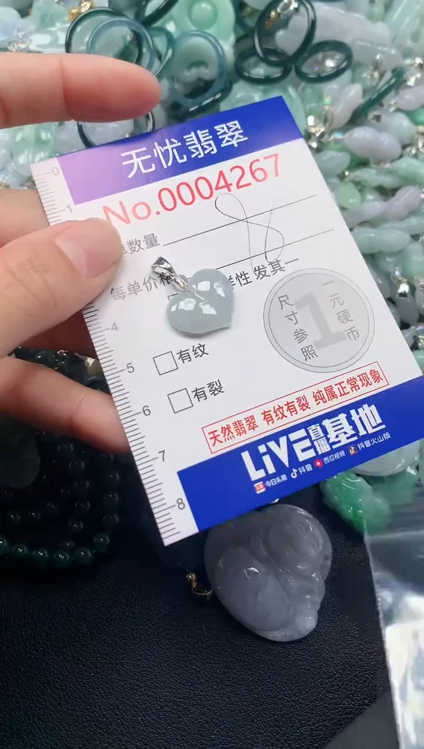吊坠(不含链)未镶嵌翡翠4267