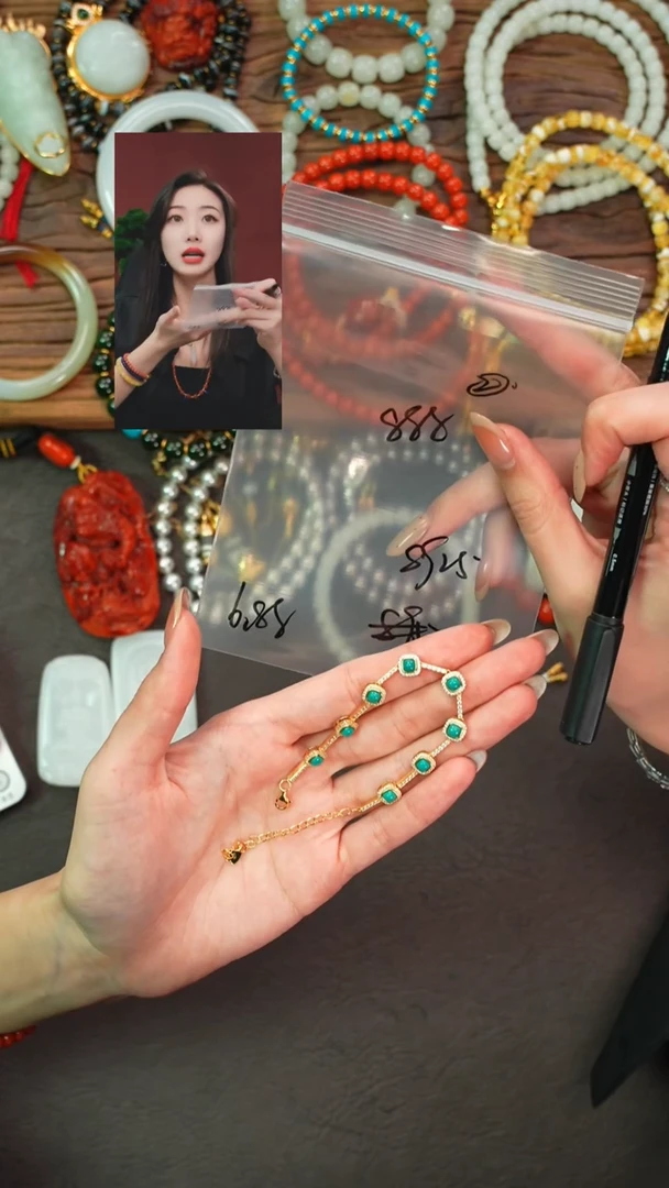 未镶嵌绿松石手链用****8遇见匠心品质回血