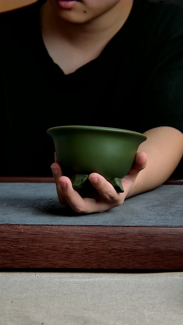 紫砂花盆【微瑕】10*6.5内径紫砂花盆