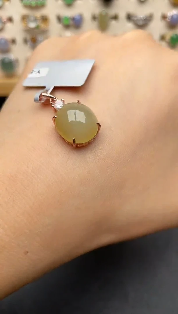 翡翠戒指银S925镶嵌一物一证一礼盒