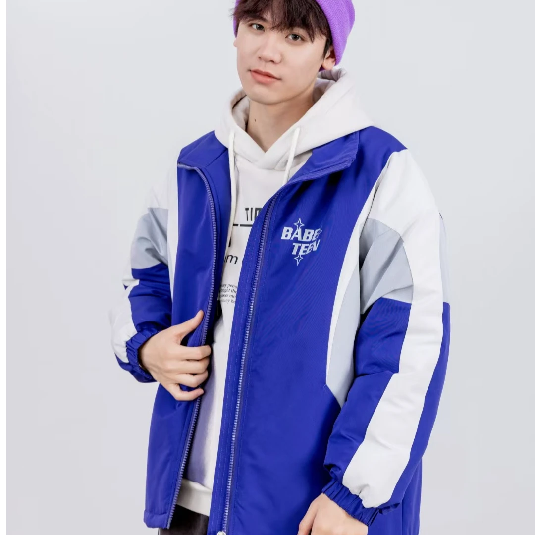 63936高端专享老林家天花板加绒夹克外套紫色