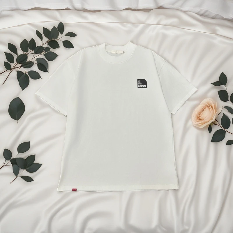 马来财2025新款夏季男女宽松潮牌大码印花圆领短袖T恤E1103