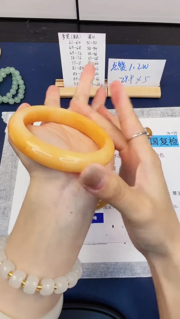 【闪购商品】石英质玉手镯未镶嵌187-财气镯-圈口63