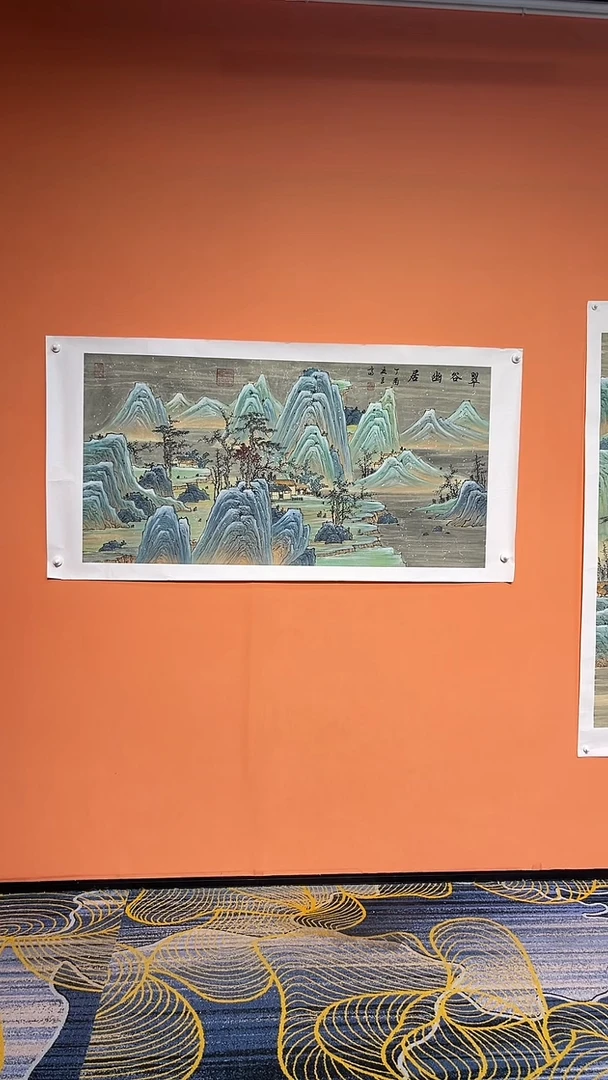 国画张巨富  雪景山水横幅