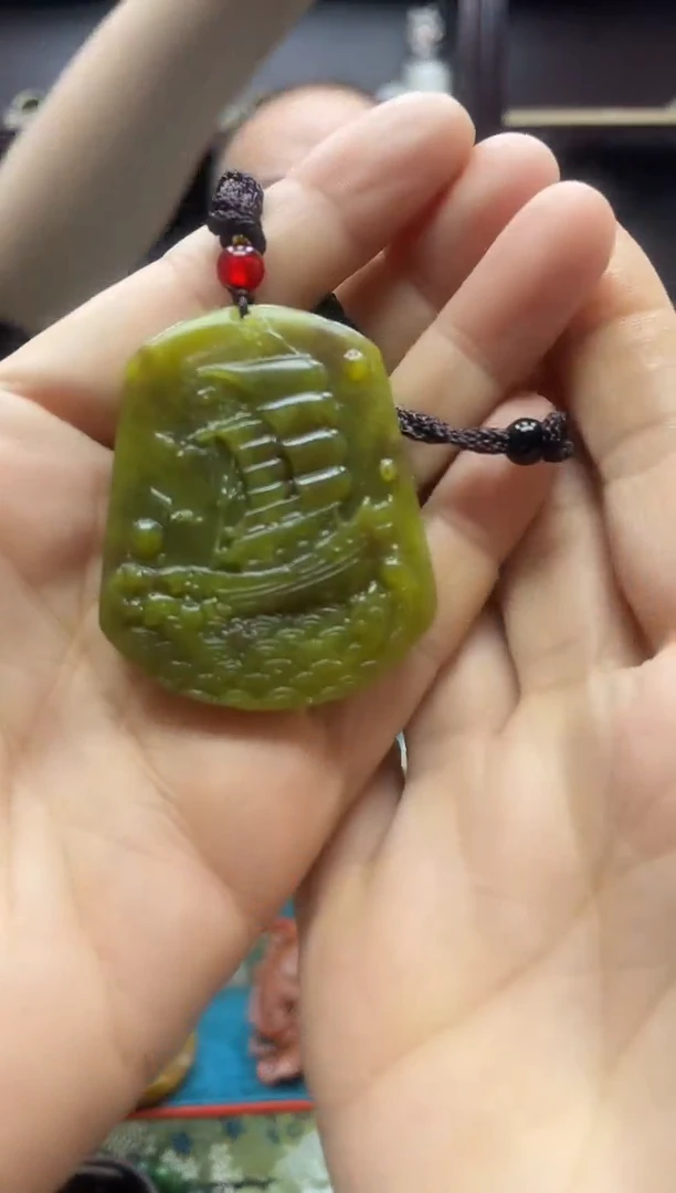 未镶嵌岫玉吊坠多样性发*货拍一发一