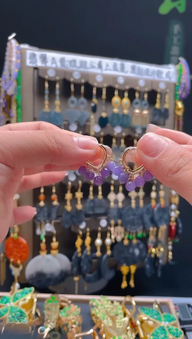 【闪购商品】翡翠耳饰合金087翡翠饰品