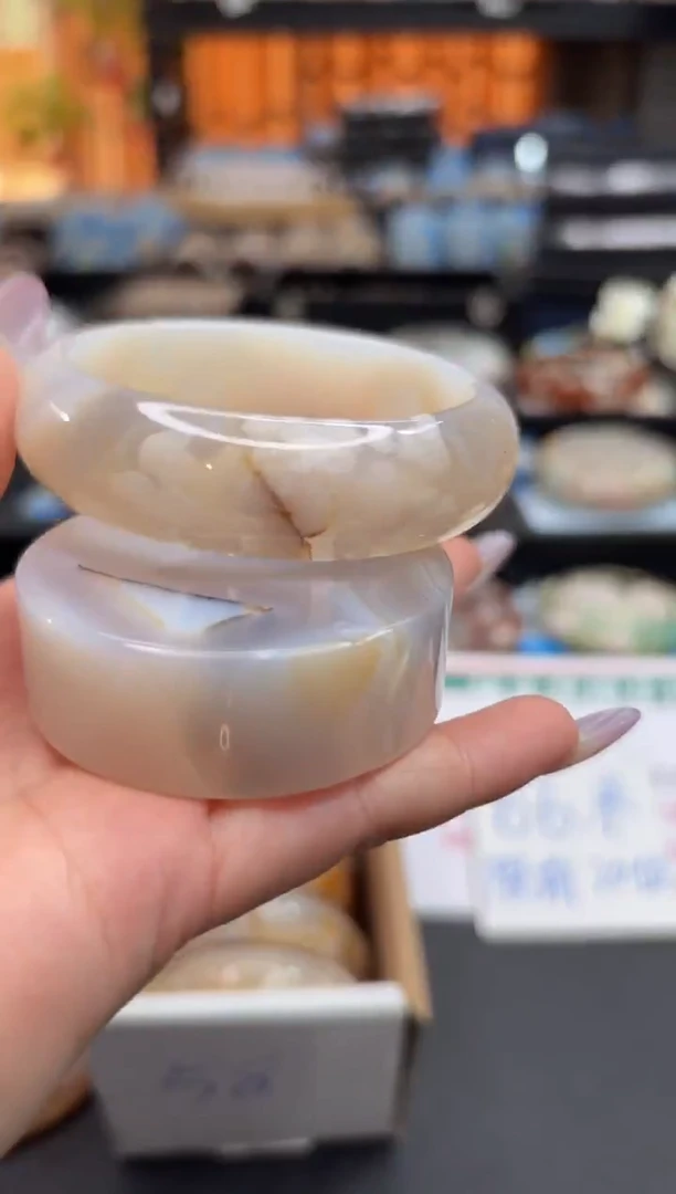 未镶嵌手镯石英质玉A161(55圈赠送镯心)