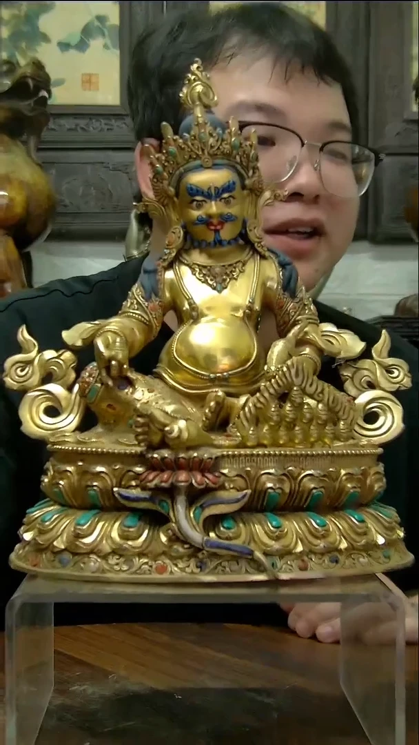 铜像造像铜造像造像黄财神