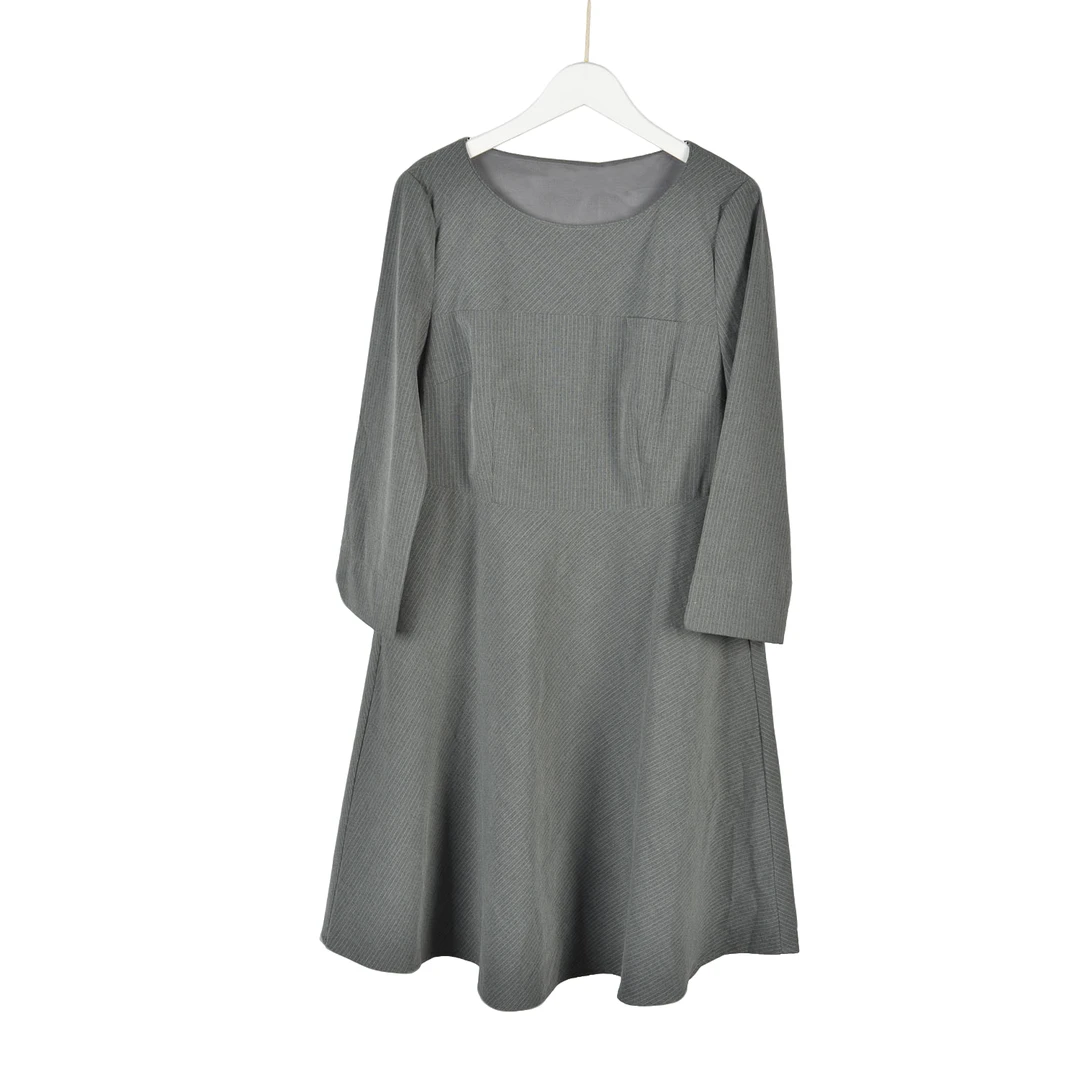 GPC1【专柜捡漏】高端女装DTC-连衣裙D804-深灰正码