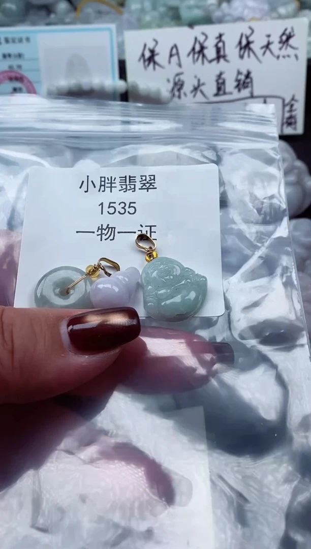 颈饰未镶嵌翡翠缅甸天然A货翡翠1535