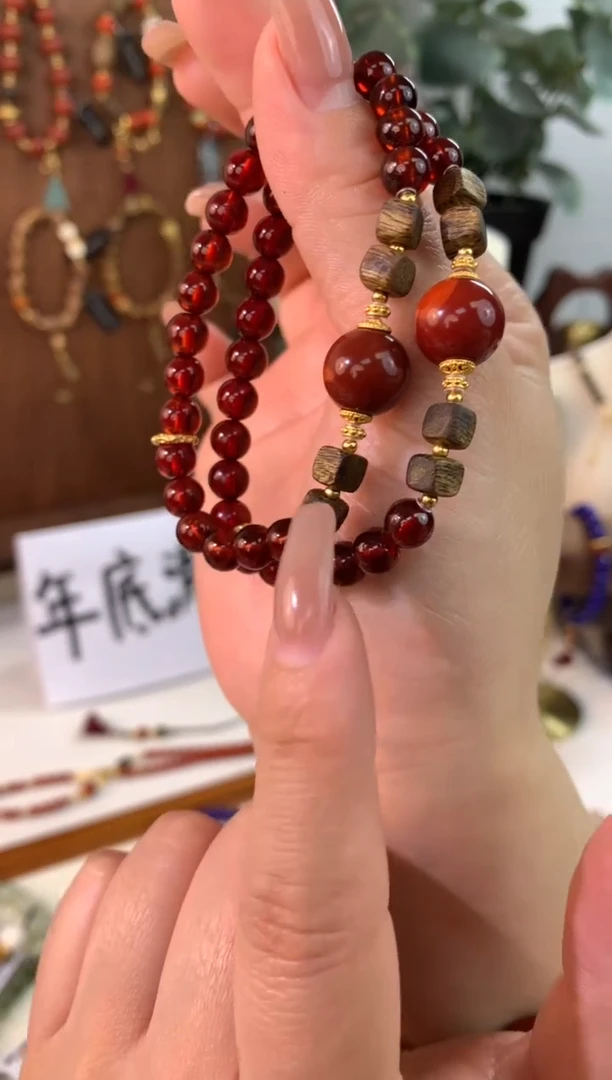 【闪购商品】石榴石手串未镶嵌 石榴石 手串 未镶嵌