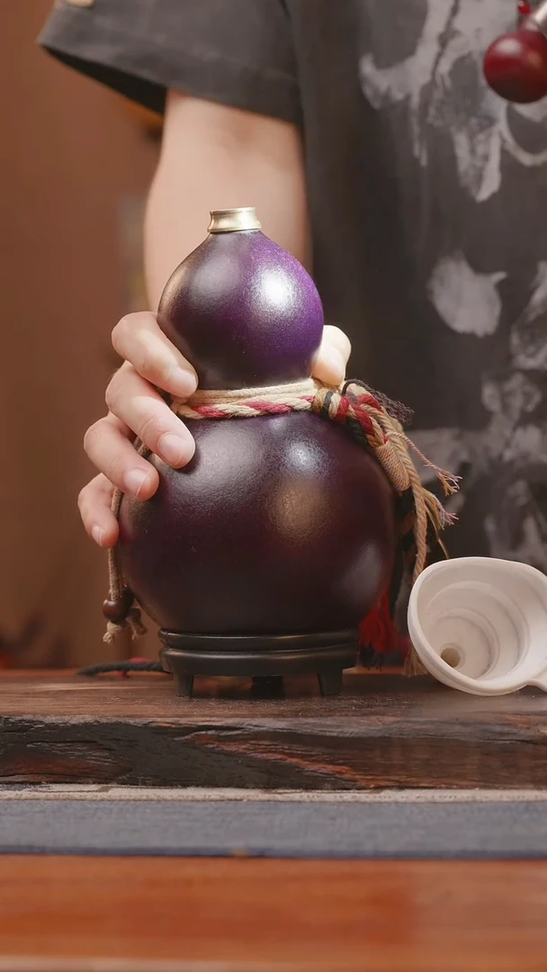 1363号精品大漆葫芦防腐防渗装水茶酒