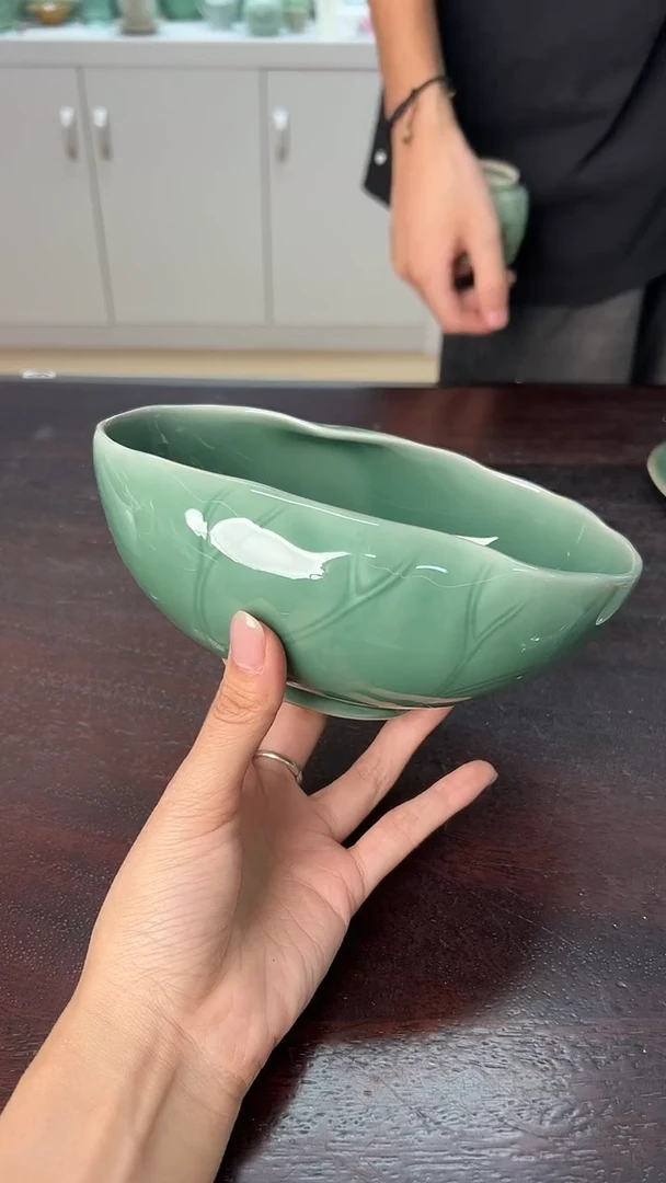 龙泉云间青瓷小米茶器