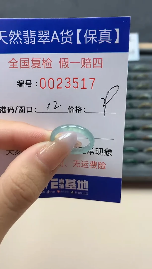 【闪购商品】翡翠戒指未镶嵌天然23517