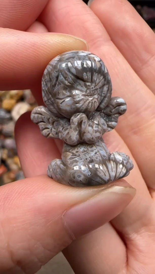 硅化珊瑚（珊瑚玉）未镶嵌颈饰114