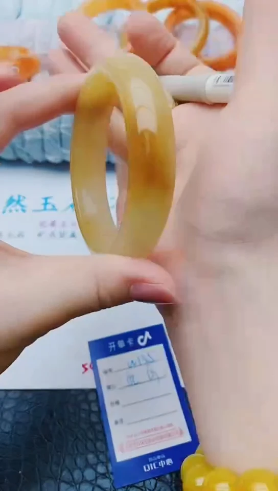 未镶嵌手镯石英质玉w135+63-64