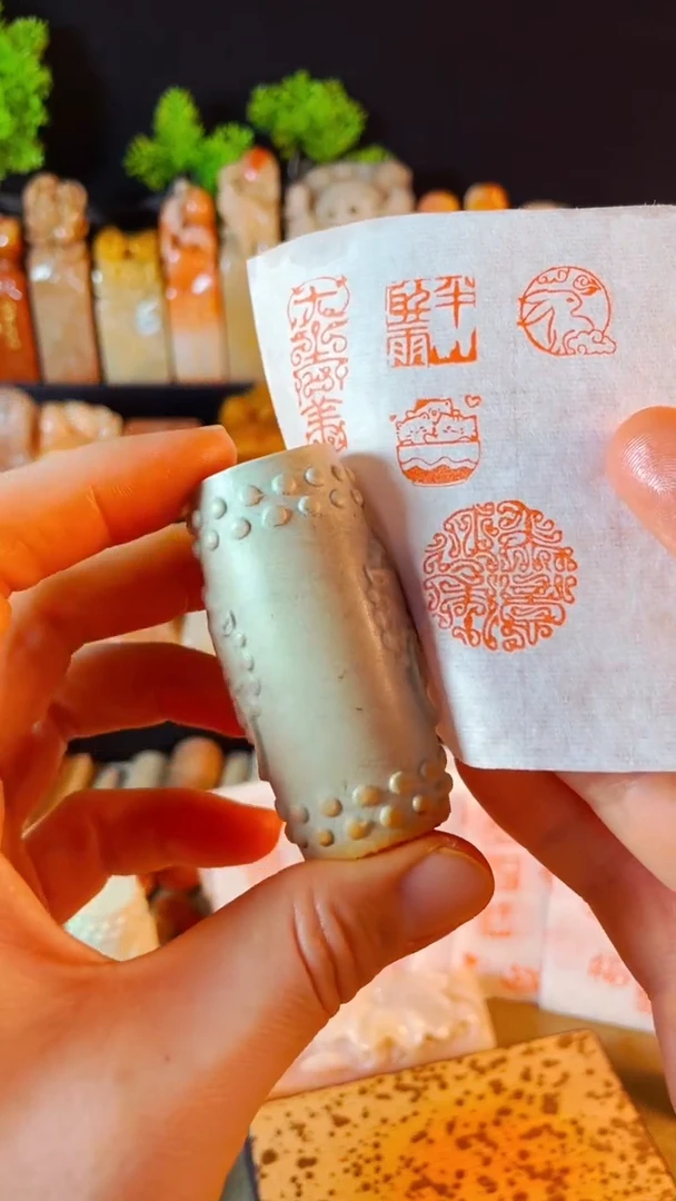 【闪购商品】青田石印石手工篆刻《美意延年》