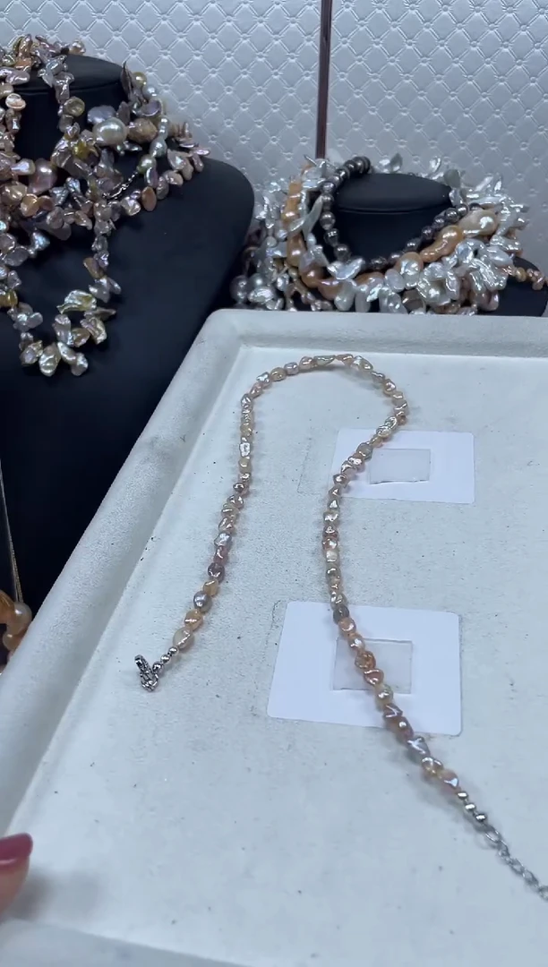 淡水珍珠未镶嵌项链【纯恬珍珠】（多样性发货发一）