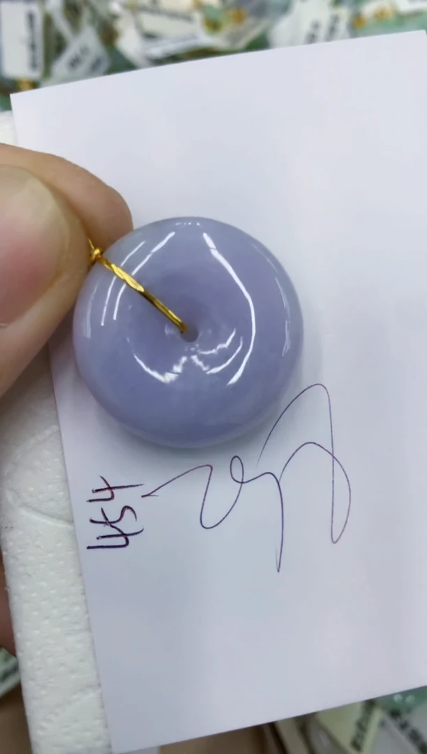 颈饰18K金镶嵌翡翠11111111111