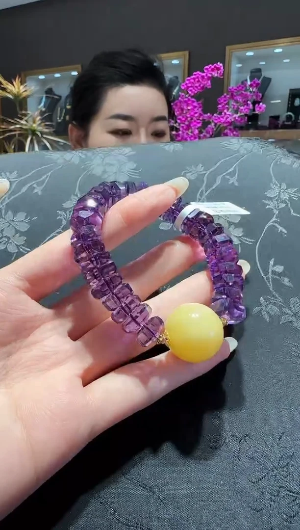 【闪购商品】紫晶手串未镶嵌紫水晶手串设计款