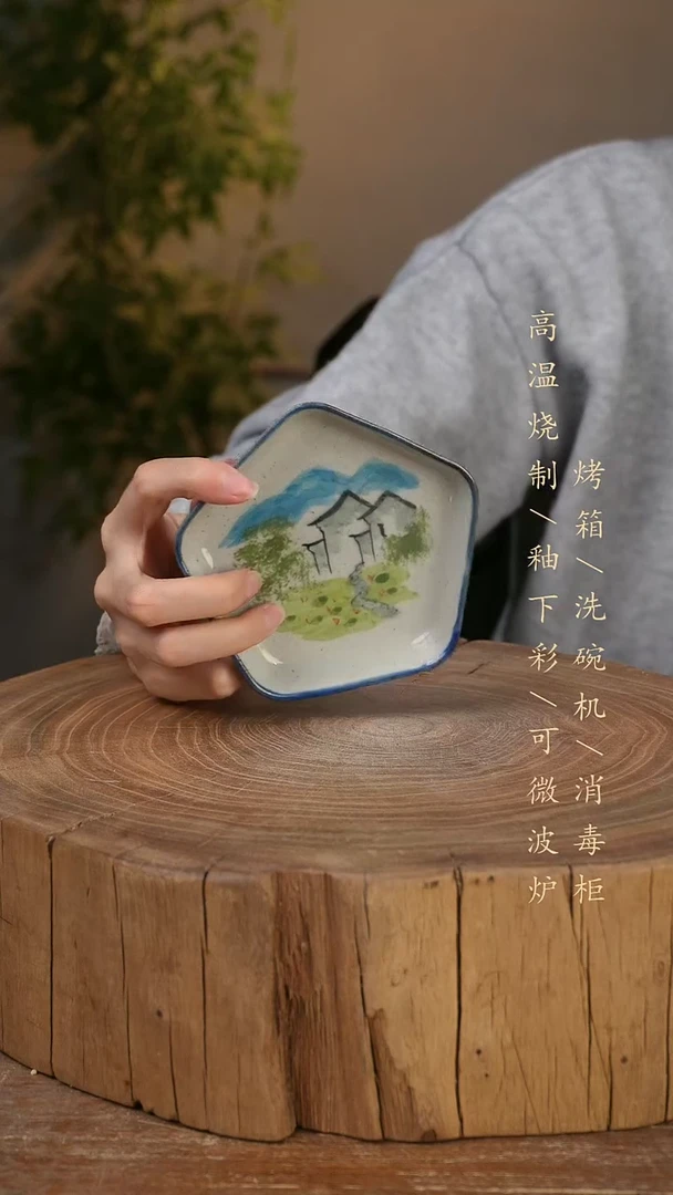 碗瓷景德镇手工手绘高温瓷釉下彩