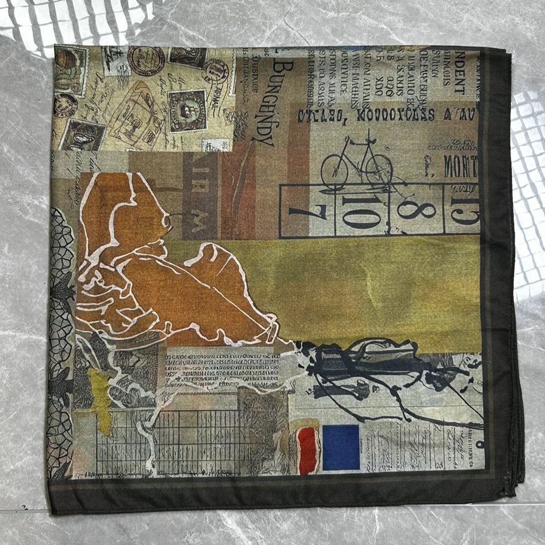 （美式图标）新款85*85左右小方巾