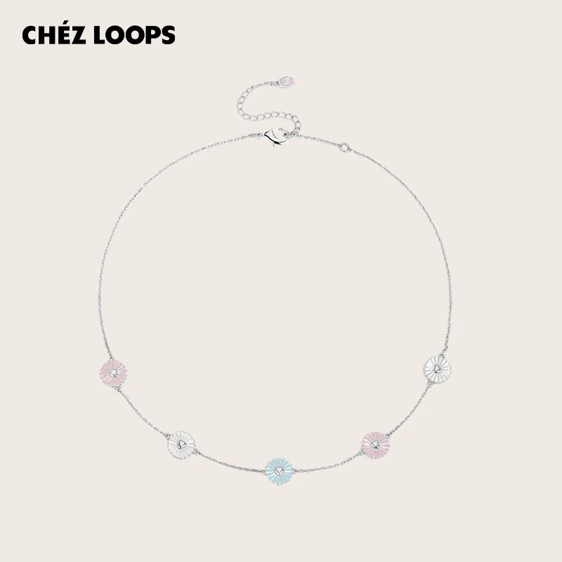 合金项链 CHEZ LOOPS花瓣絮语项链 原创小众高级感设计滴胶锁骨链
