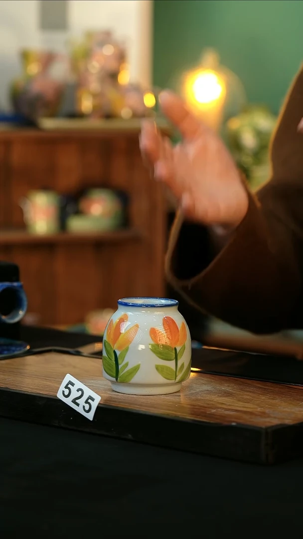 【闪购商品】杯手绘心瓷陶瓷浮力