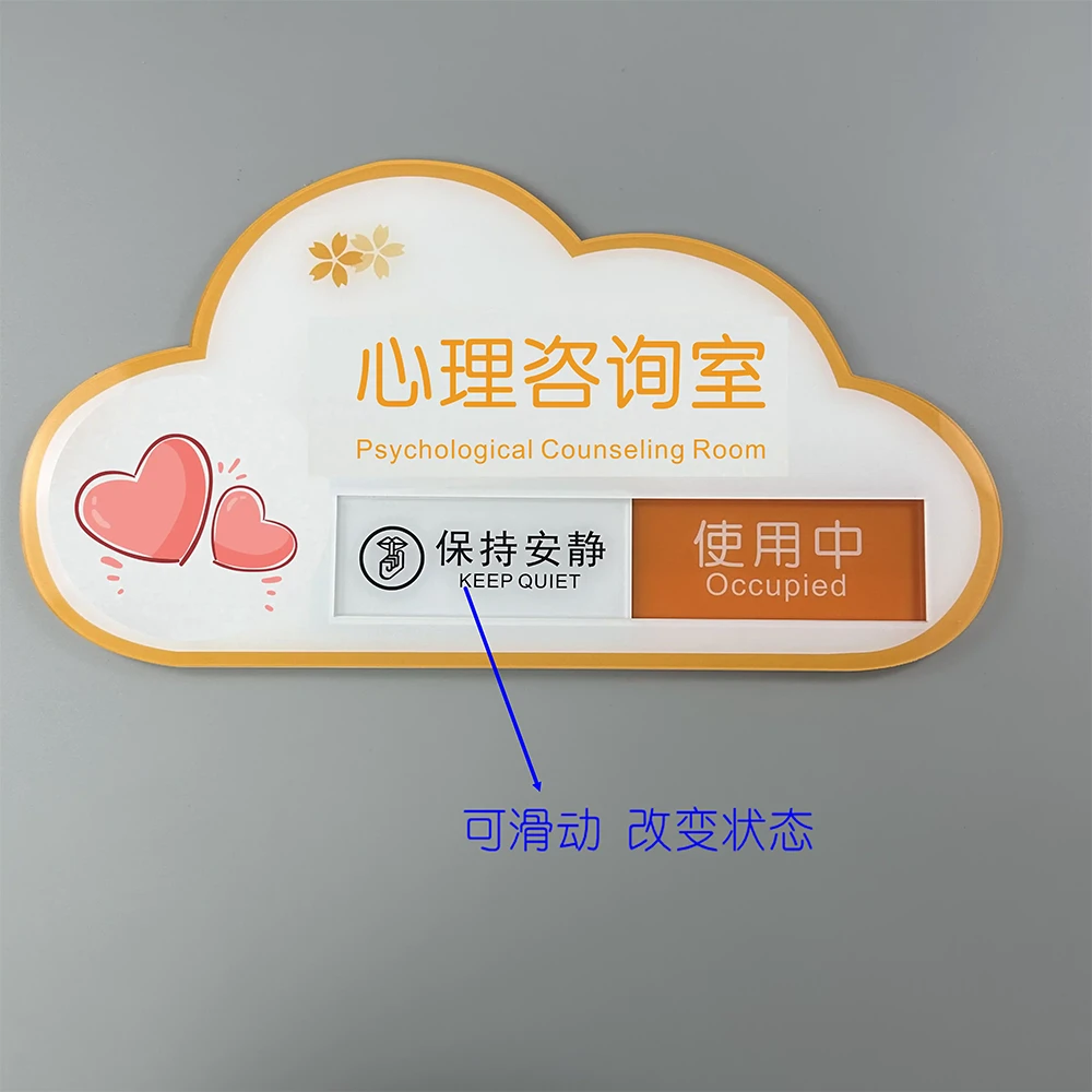 心理咨询室门牌沙盘团体个体辅导室情绪宣泄心灵放松标识牌亚克力