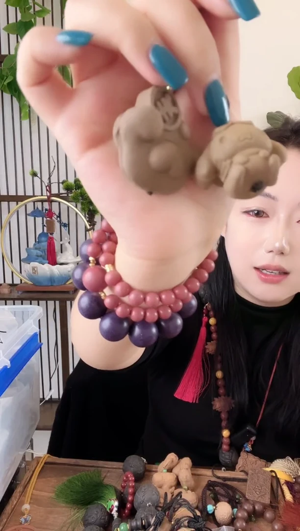 泥塑花香大四合两件套微瑕