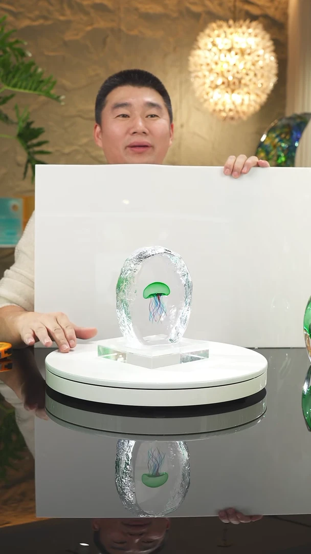 【闪购商品】摆件福利绿色水母摆件小号