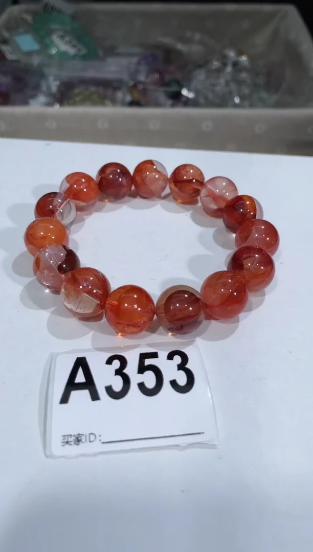 水晶手链未镶嵌A353红胶花 15