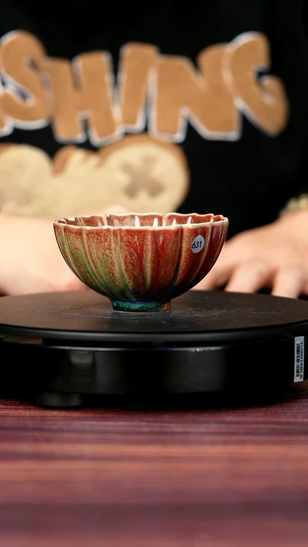 其他631#盼龙窑一级品原矿钧瓷莲花杯