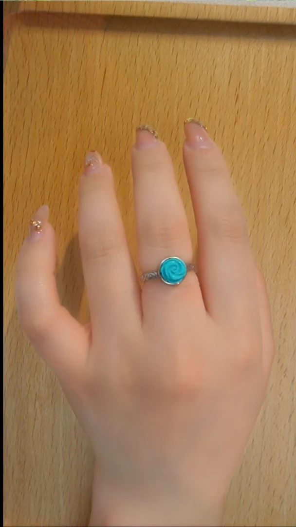 未镶嵌绿松石戒指发货一件