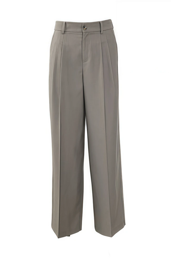 【妍帛】常规直筒裤春季休闲裤长裤夏季女士百搭休闲阔腿裤