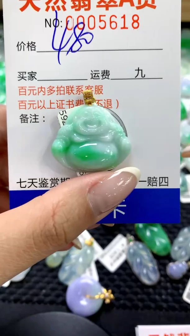 翡翠18K金镶嵌颈饰1111111111111111