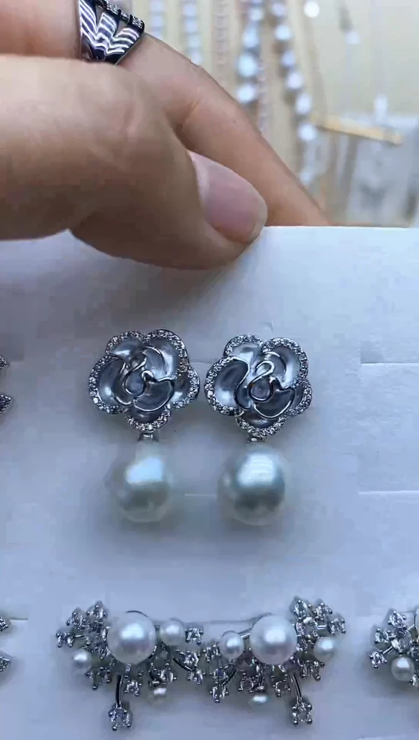 未镶嵌耳饰淡水珍珠耳环