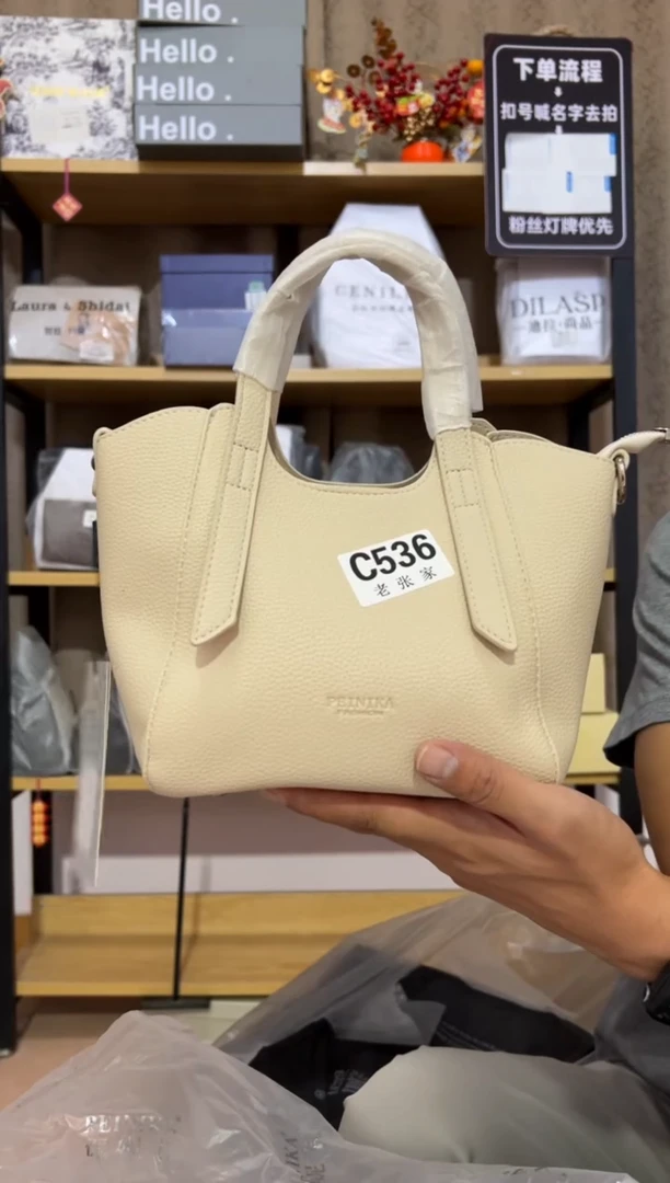 小牛剖层皮革老张家女包536