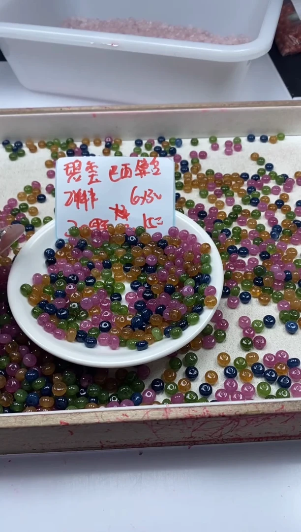 【闪购商品】碧玺颈饰未镶嵌w2099碧*玺算盘6*3mm*30颗