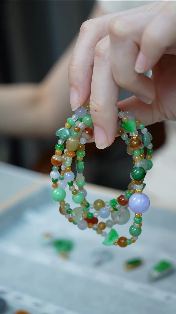 未镶嵌手串翡翠50-多宝多样串/姿/3
