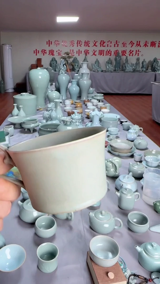 其它舞钢汝瓷产品  柴烧咖啡杯