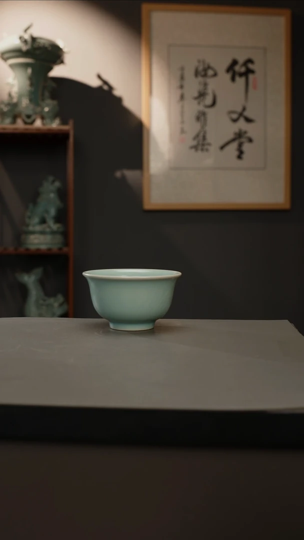 【闪购商品】杯仿古釉原矿 压手杯