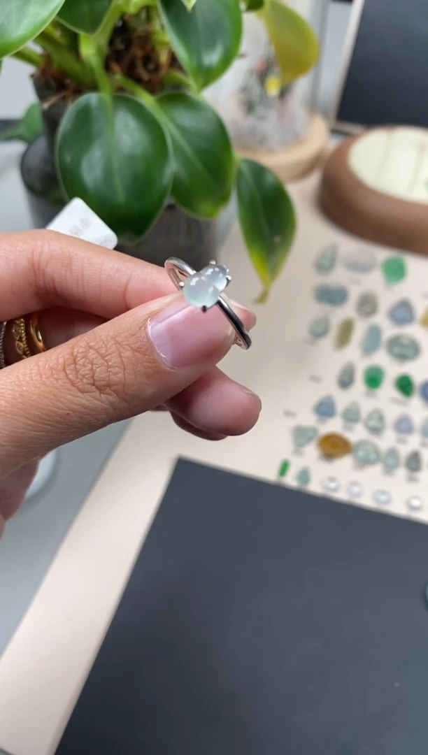 【闪购商品】翡翠颈饰银S925镶嵌翡翠冰种葫芦