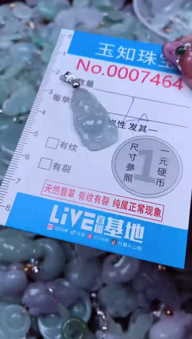吊坠(不含链)未镶嵌翡翠7464