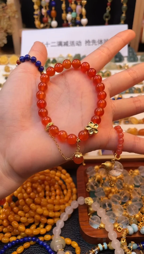 未镶嵌手串玛瑙/玉髓8mm手串