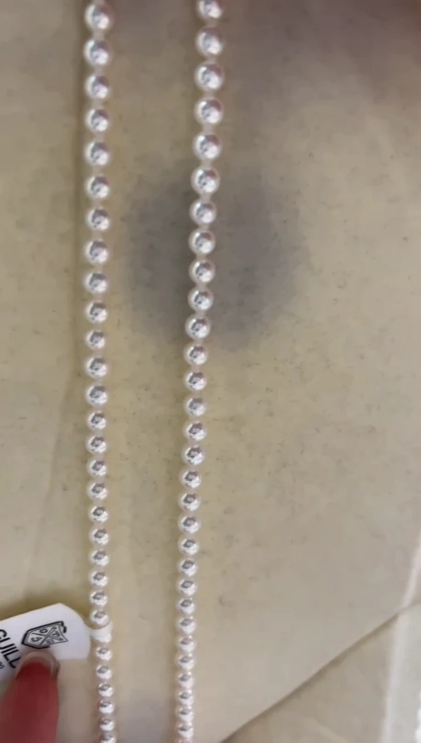 银S925镶嵌淡水珍珠DA小米项链 5-6  xs005